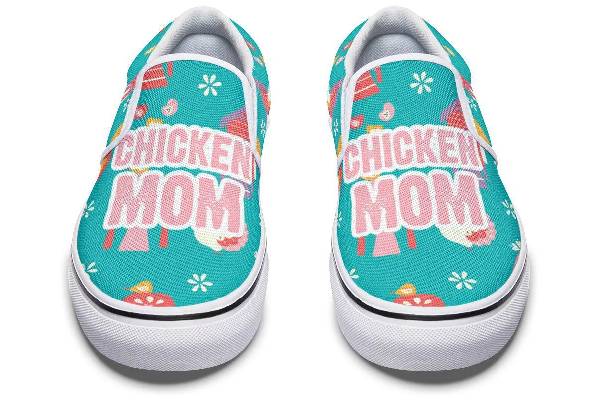 Chicken Mom Slip-On Shoes