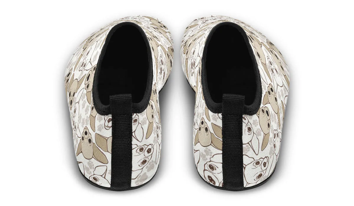 Chihuahua Pattern Aqua Barefoot Shoes