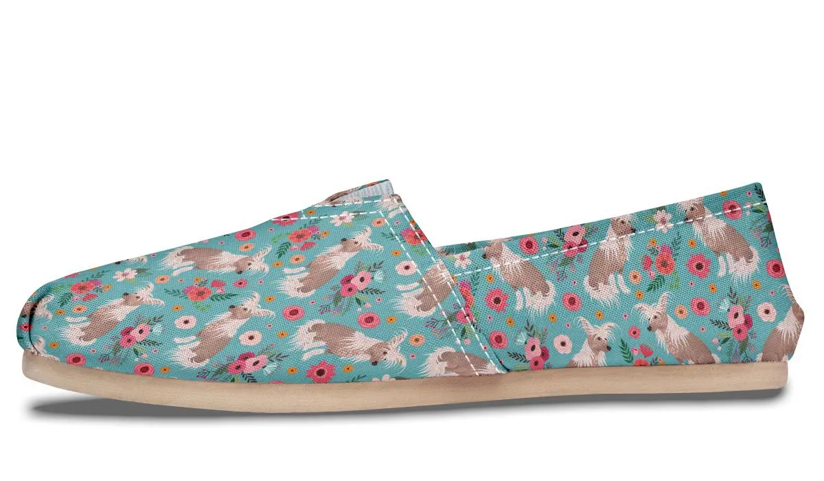 Chinese Crested Flower Casual Shoe