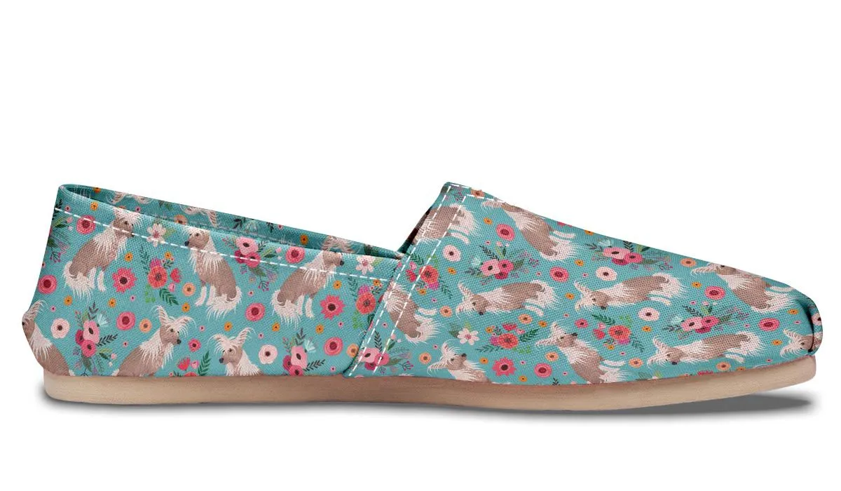 Chinese Crested Flower Casual Shoe