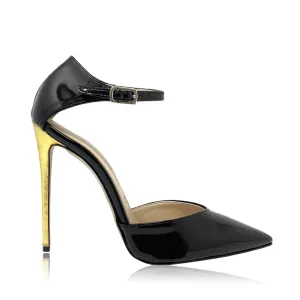 CHLOE BLACK / GOLD PATENT
