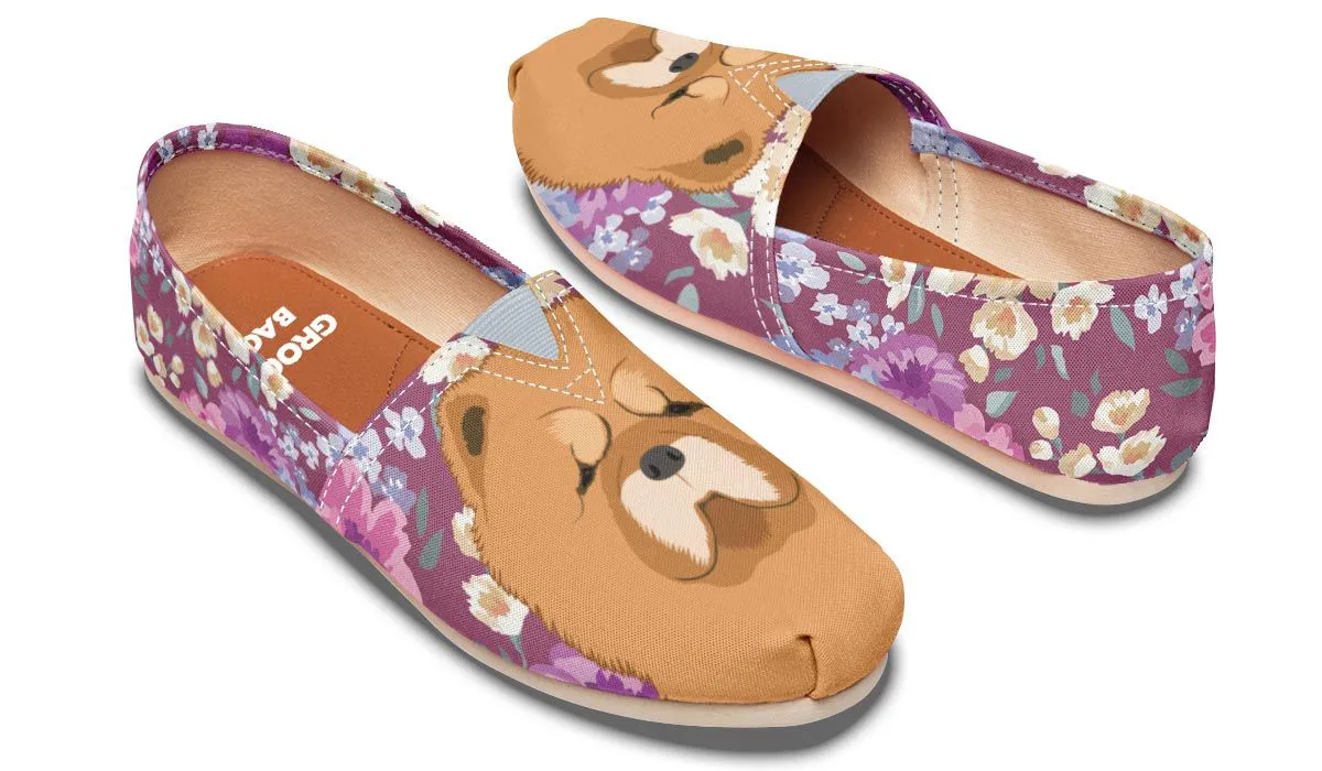 Chow Chow Dog Portrait Casual Shoes