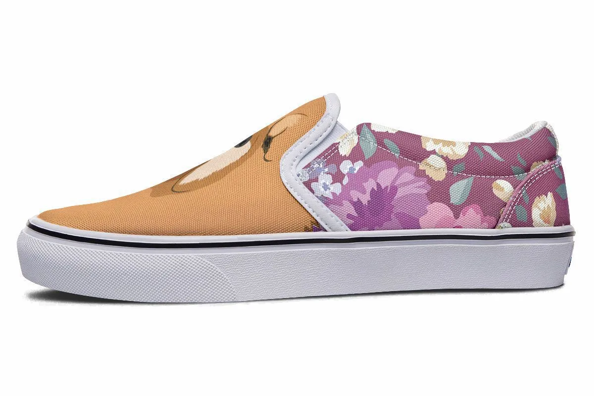 Chow Chow Dog Portrait Slip-On Shoes