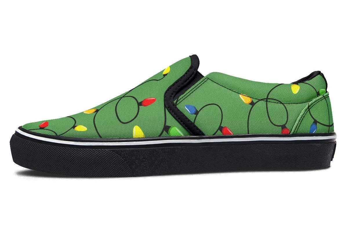 Christmas Lights Slip-On Shoes