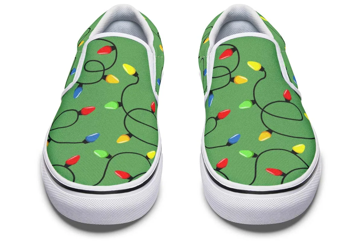 Christmas Lights Slip-On Shoes