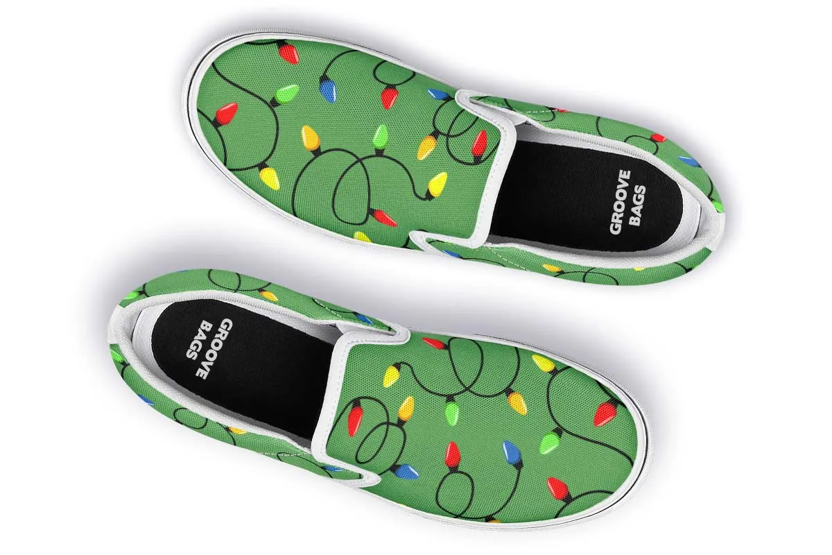 Christmas Lights Slip-On Shoes