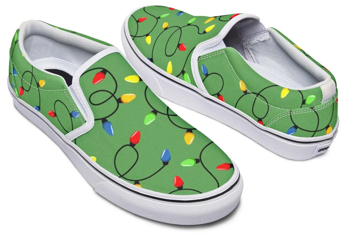 Christmas Lights Slip-On Shoes