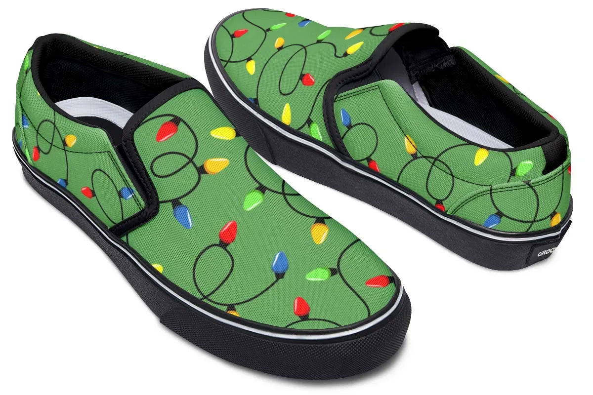 Christmas Lights Slip-On Shoes