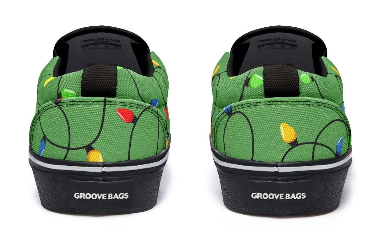 Christmas Lights Slip-On Shoes