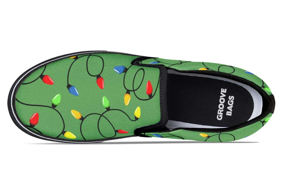 Christmas Lights Slip-On Shoes