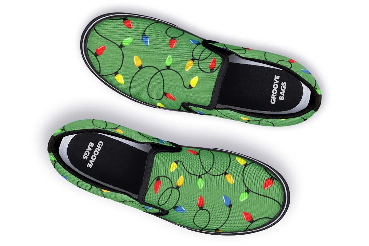 Christmas Lights Slip-On Shoes