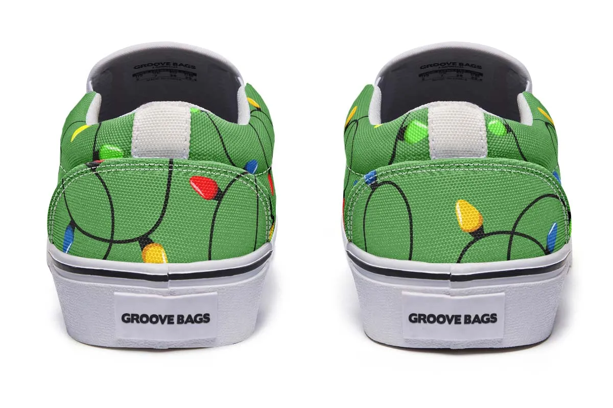 Christmas Lights Slip-On Shoes