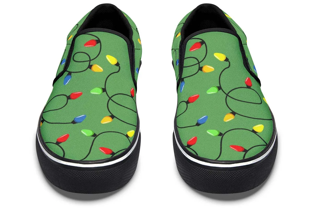 Christmas Lights Slip-On Shoes