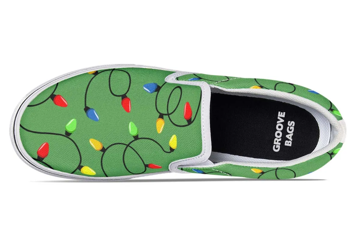 Christmas Lights Slip-On Shoes