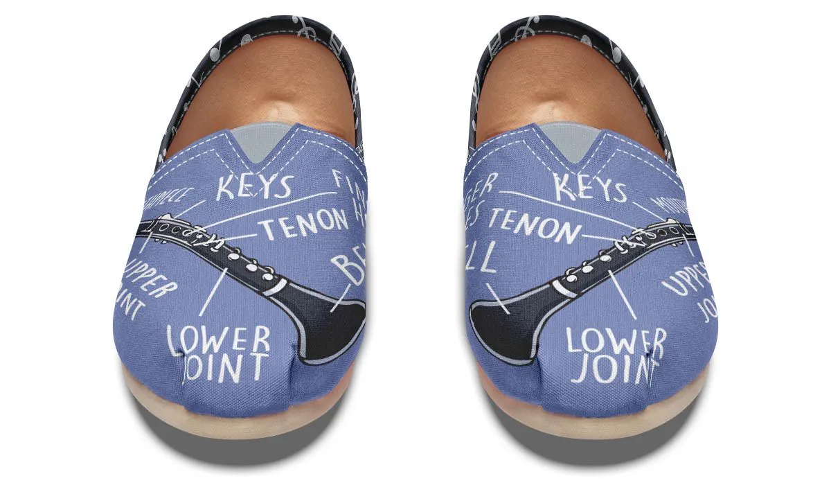 Clarinet Diagram Casual Shoes