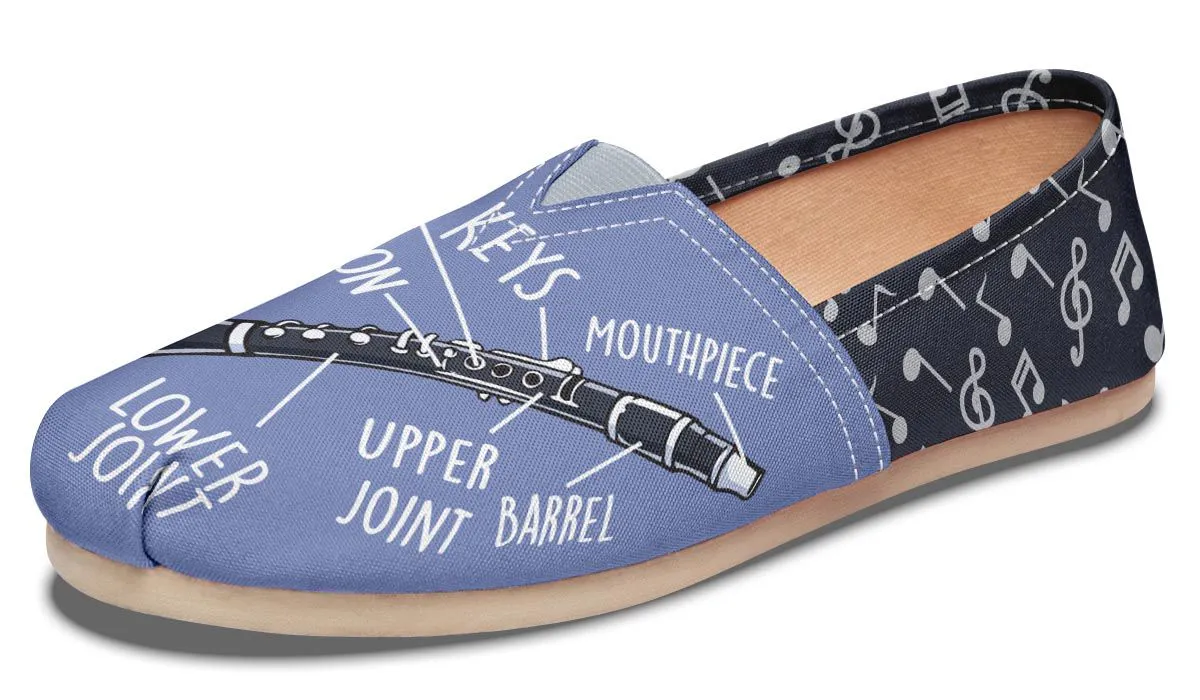 Clarinet Diagram Casual Shoes