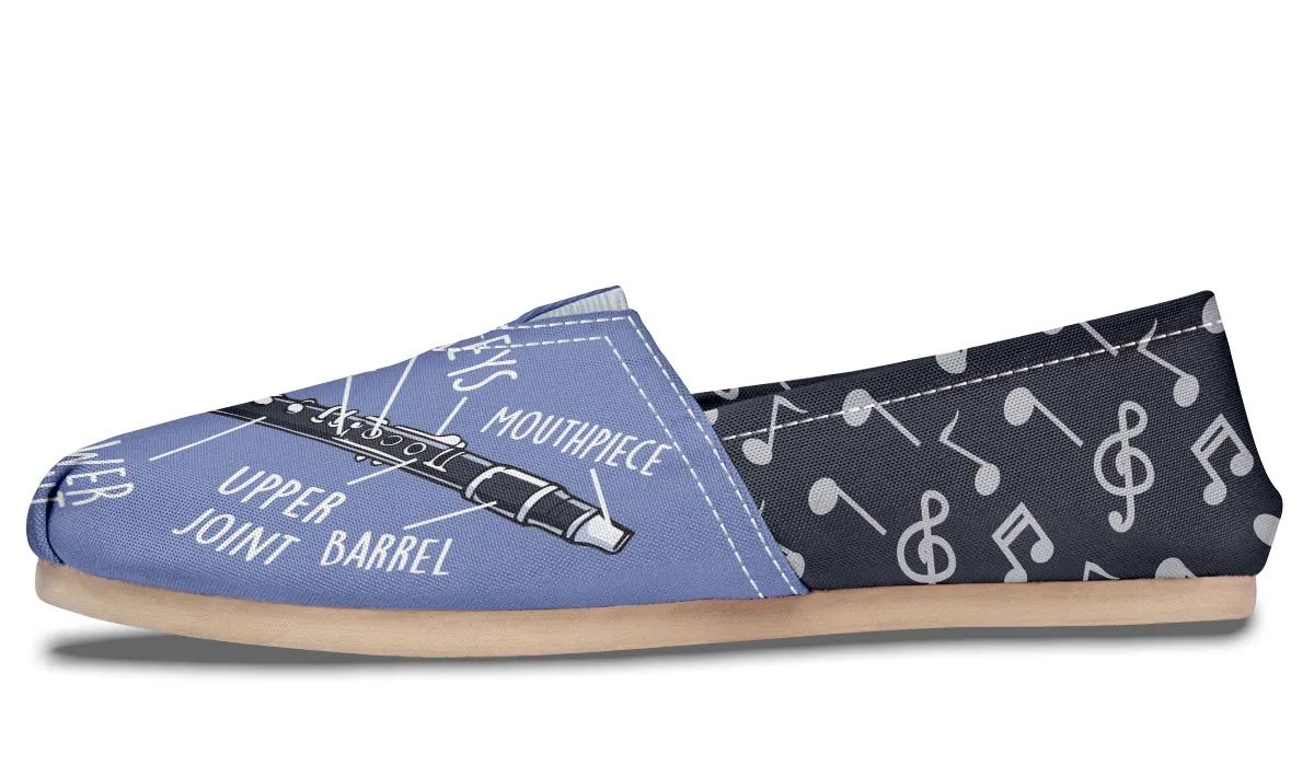 Clarinet Diagram Casual Shoes