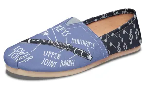 Clarinet Diagram Casual Shoes