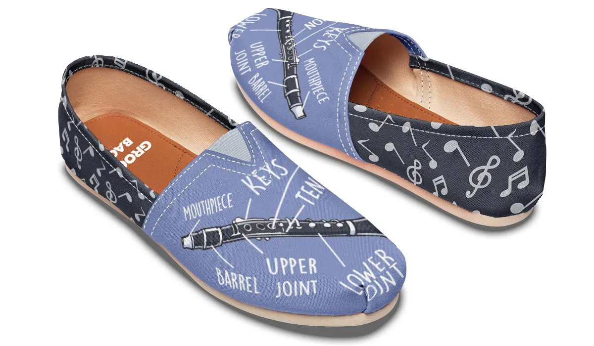 Clarinet Diagram Casual Shoes