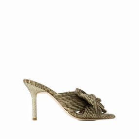 Claudia Sandals - Synthetic Leather - Gold