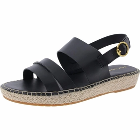 Cloud feel Tilden Womens Strappy Faux Leather Wedge Sandals