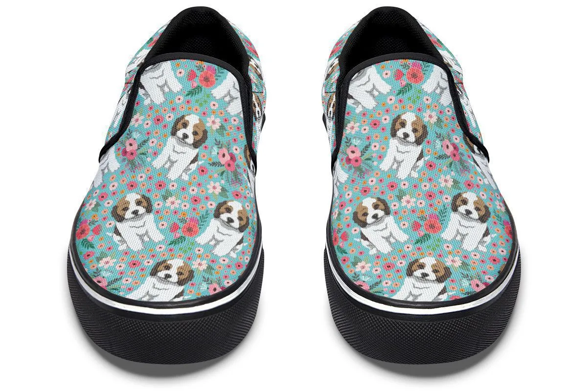 Cockapoo Flower Slip-On Shoes