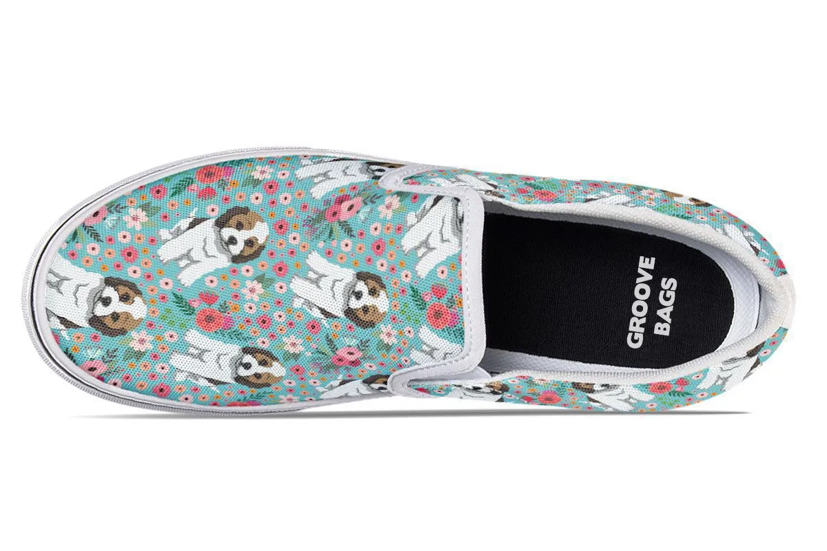 Cockapoo Flower Slip-On Shoes