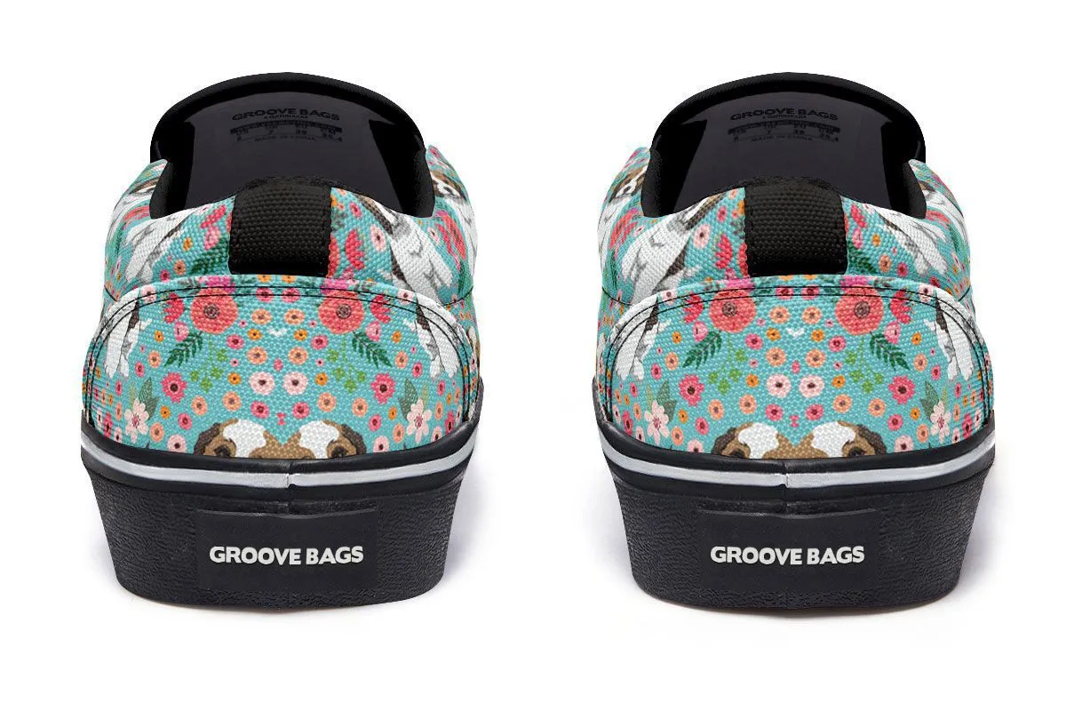 Cockapoo Flower Slip-On Shoes