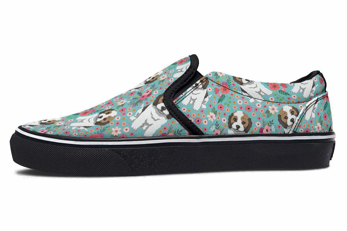 Cockapoo Flower Slip-On Shoes