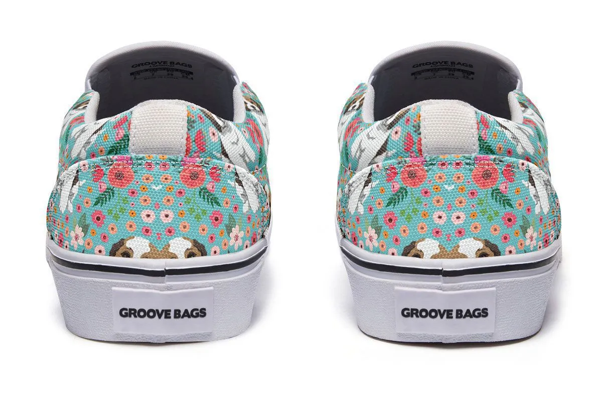 Cockapoo Flower Slip-On Shoes