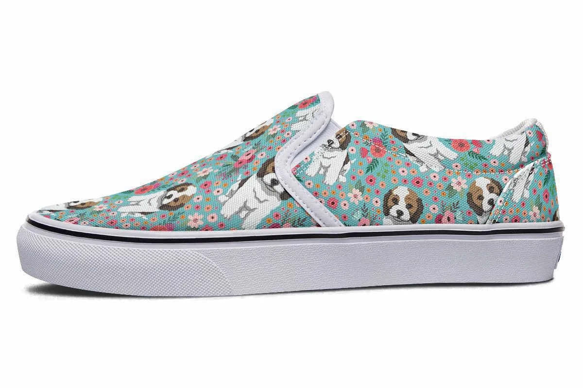 Cockapoo Flower Slip-On Shoes