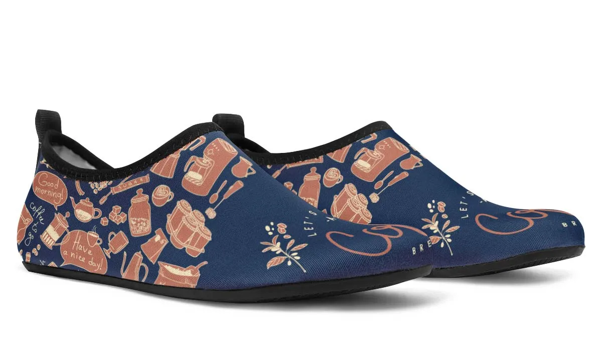 Coffee Break Aqua Barefoot Shoes