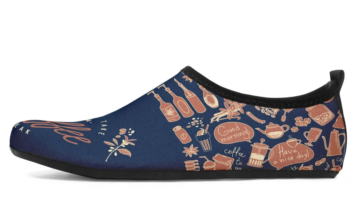 Coffee Break Aqua Barefoot Shoes