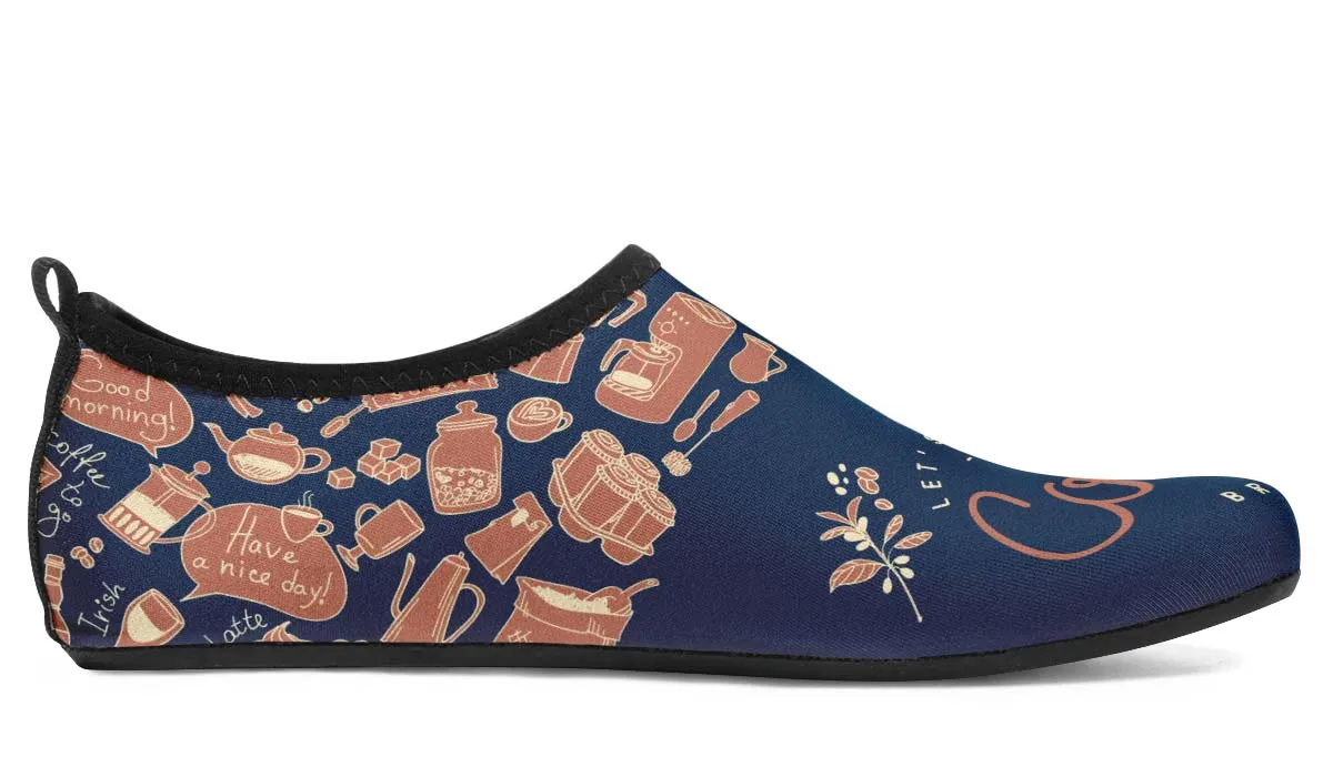 Coffee Break Aqua Barefoot Shoes