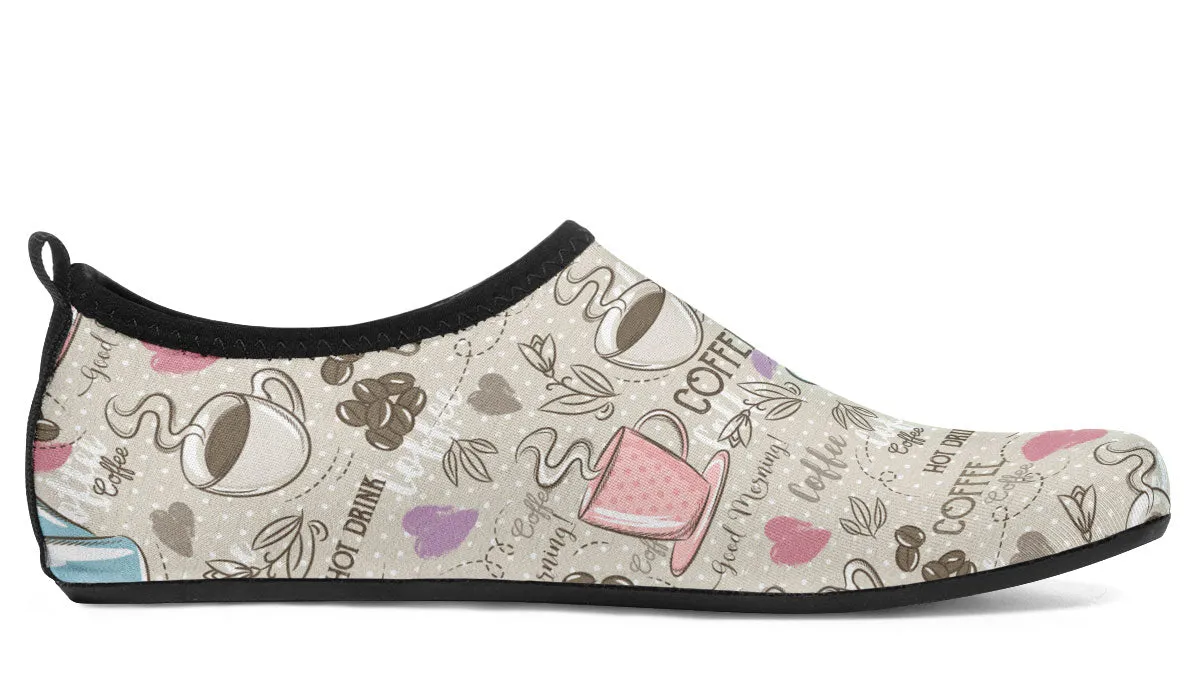 Coffee Love Aqua Barefoot Shoes
