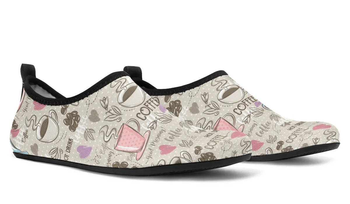 Coffee Love Aqua Barefoot Shoes