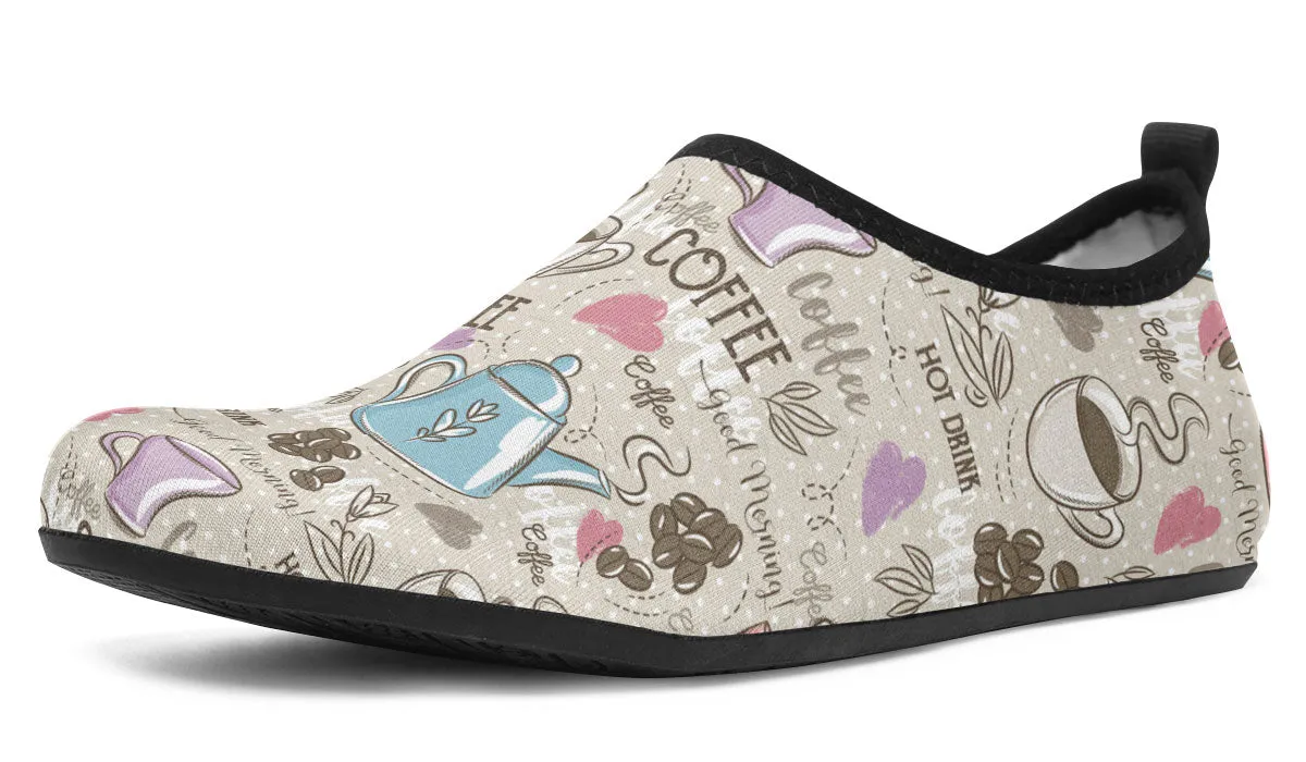 Coffee Love Aqua Barefoot Shoes