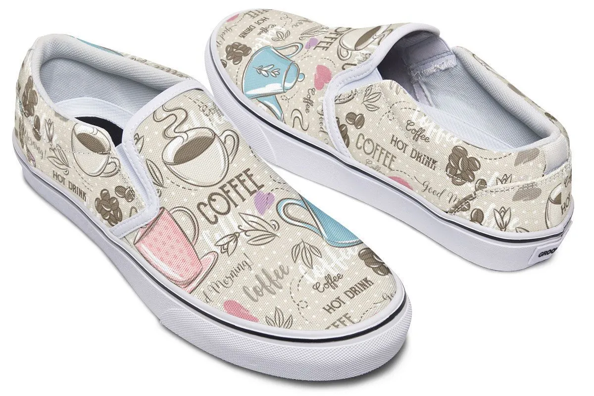 Coffee Love Slip-On Shoes