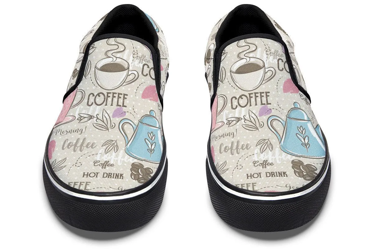Coffee Love Slip-On Shoes