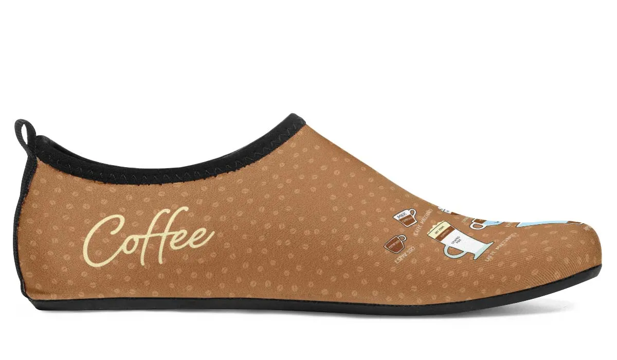 Coffee Lovers Aqua Barefoot Shoes
