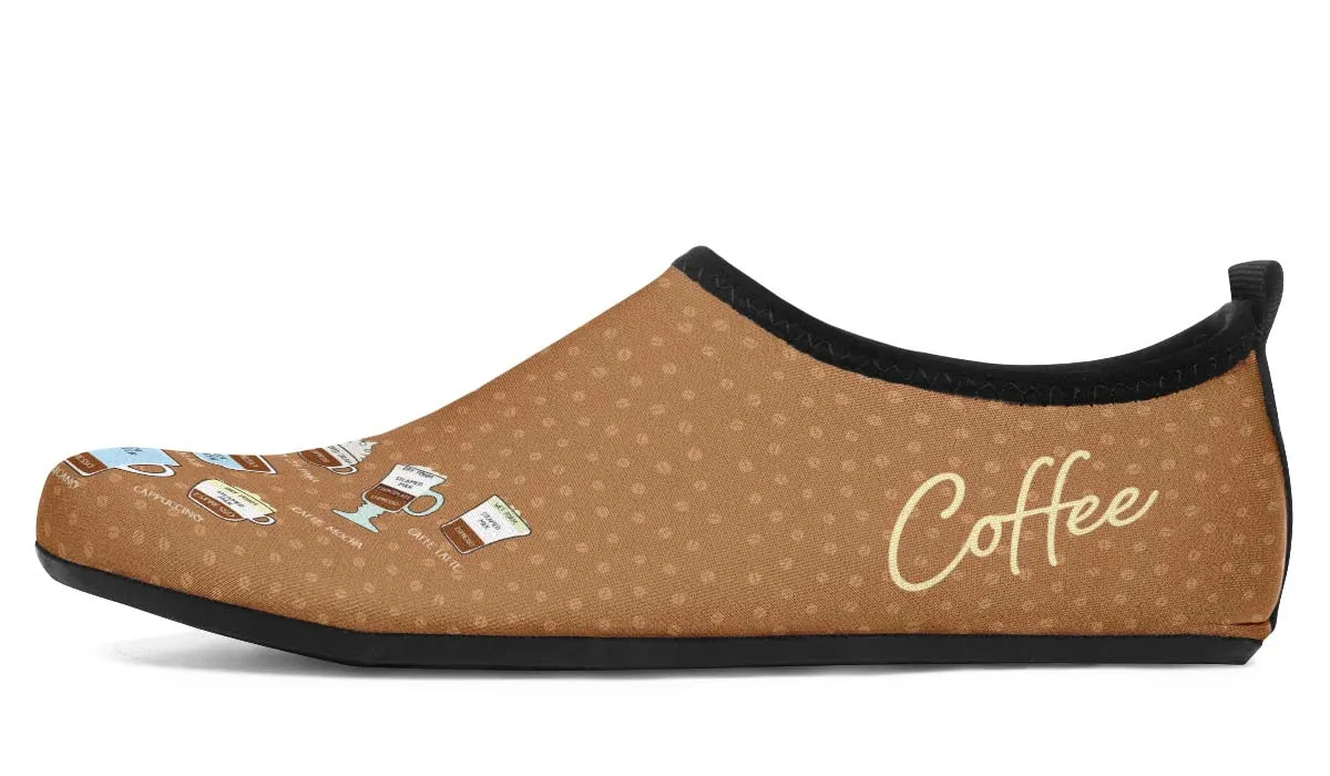 Coffee Lovers Aqua Barefoot Shoes