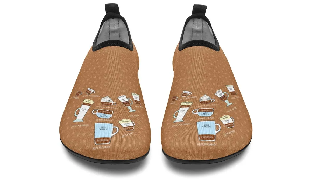 Coffee Lovers Aqua Barefoot Shoes