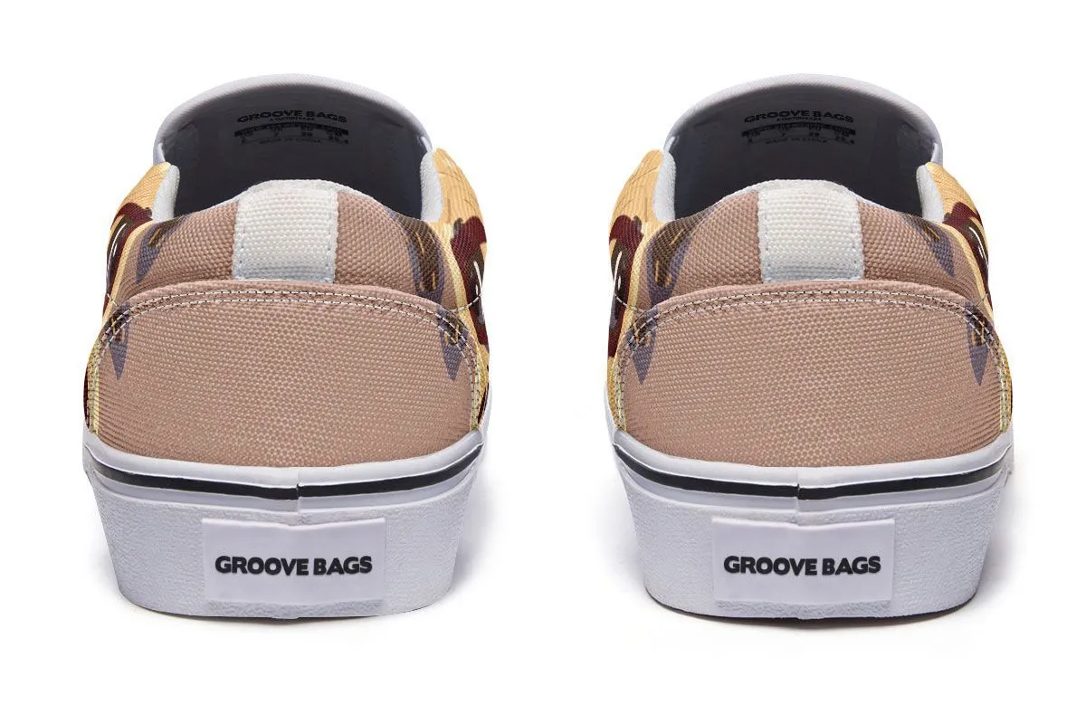 Coffee Pug Slip-On Shoes