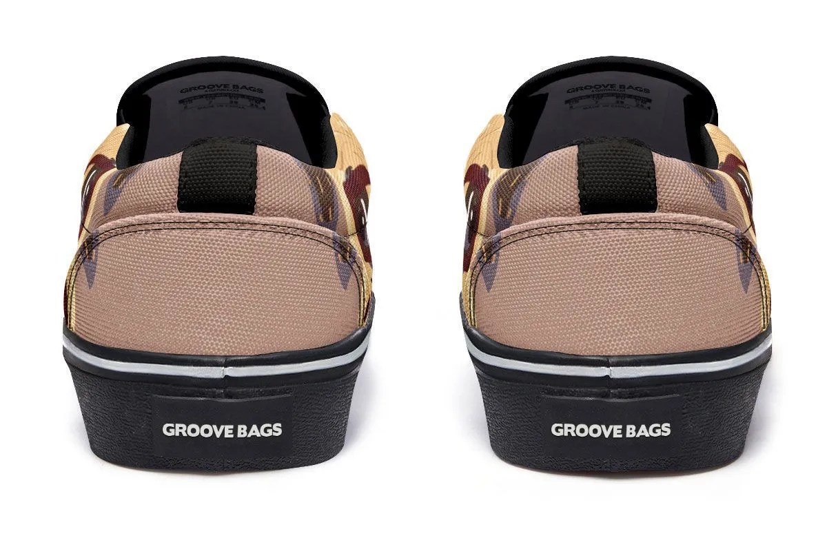 Coffee Pug Slip-On Shoes