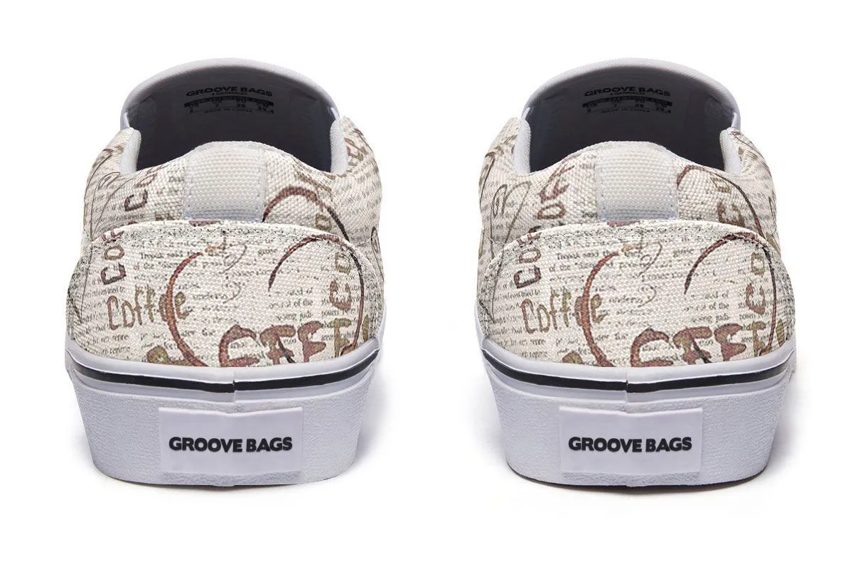 Coffee Stain Slip-On Shoes
