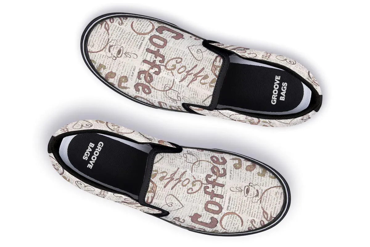 Coffee Stain Slip-On Shoes