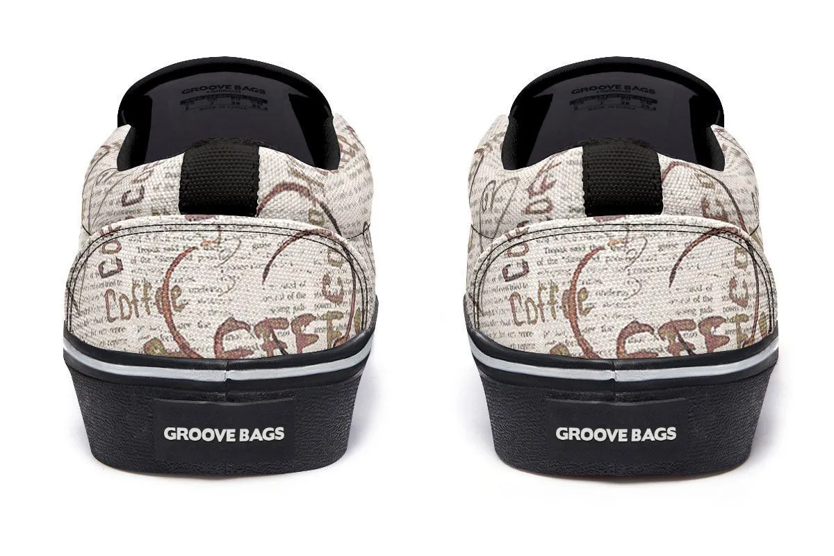 Coffee Stain Slip-On Shoes