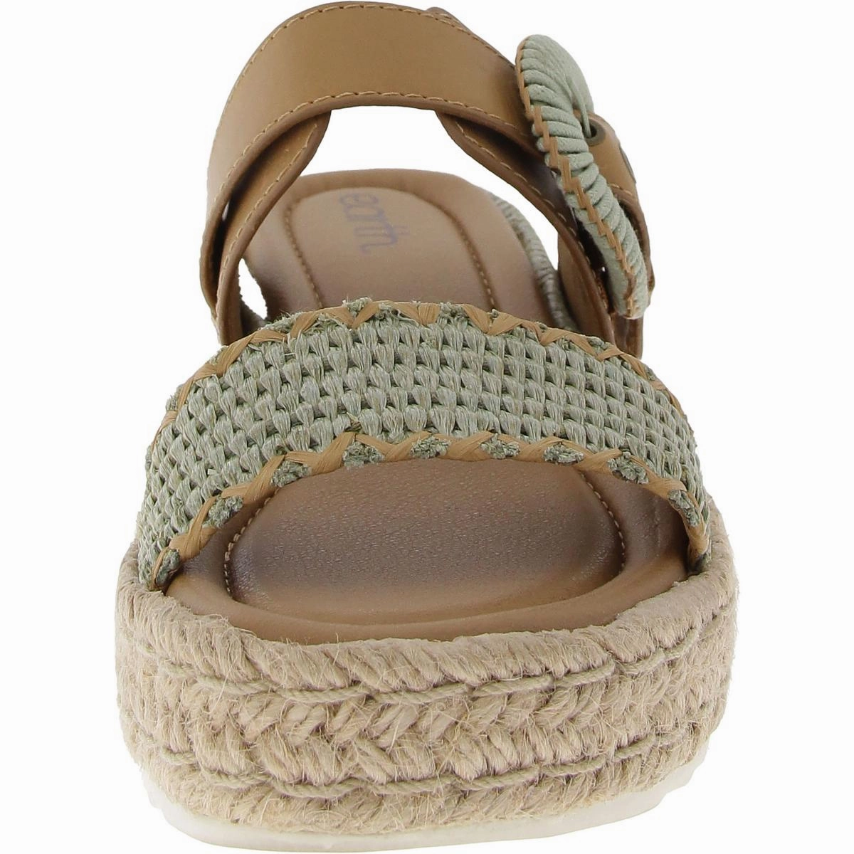 Colla Womens Leather Wedge Slide Sandals