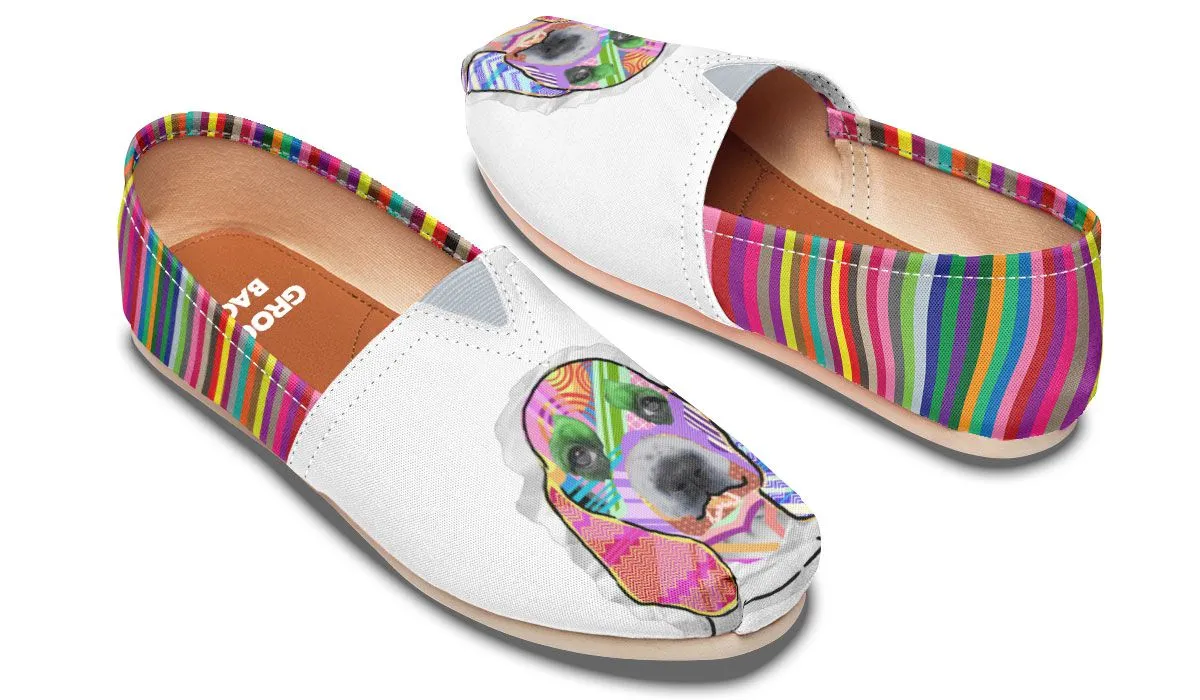 Collage Pup Basset Hound Casual Shoes