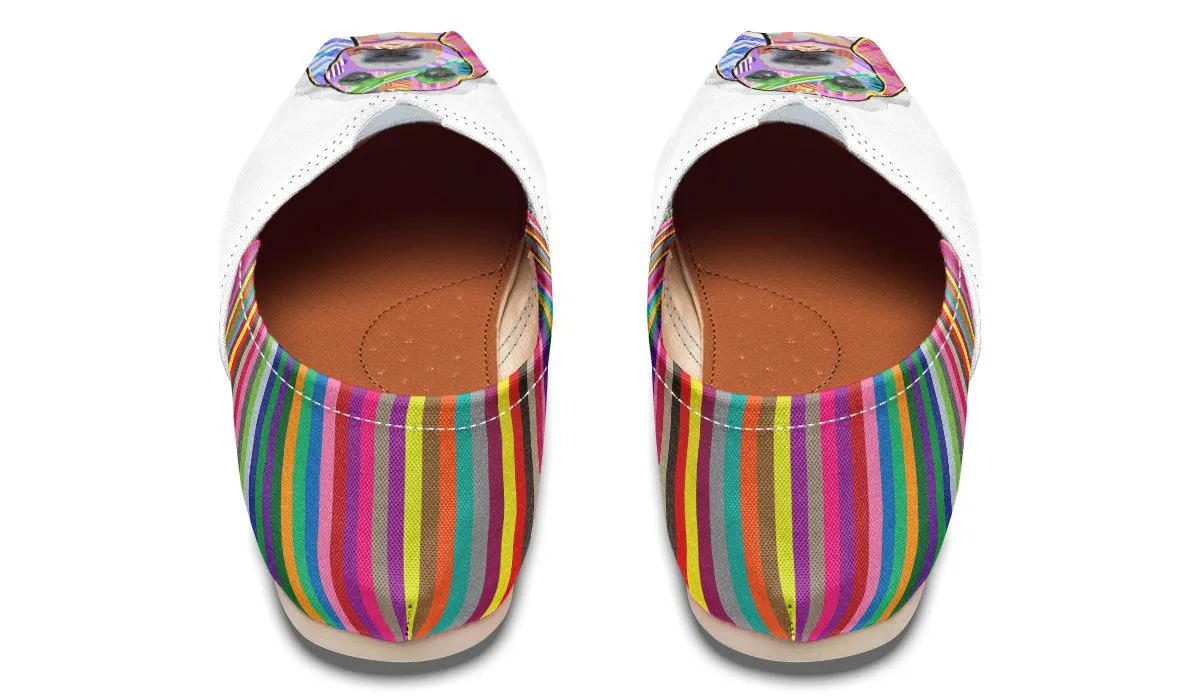 Collage Pup Basset Hound Casual Shoes